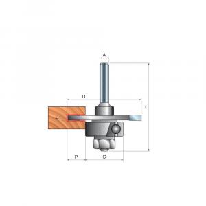 Frez do łączników płaskich x 50,80 x 3,97 x 60,3 x 12 Z3 FREUD 63-60912P