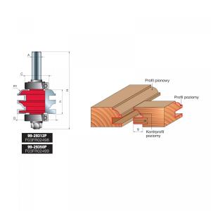 Zestaw profil/kontrprofil x 50,40 x 32,70 x 104,00 x 12 R=7 Z2 FREUD 99-29312P