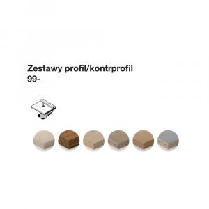 Zestaw profil/kontrprofil x 42,90 x 19 x 77,0 x 12 R=5,50 Z2 FREUD 99-26012P