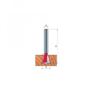 Frez jaskółczy ogon x 15,80 x 22,20 x 54,2 x 8 Z2 α=7° FREUD 22-10508P