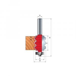 Frez z potrójnym promieniem x 22,24 x 27,40 x 70,9 x 8 R=1,16 Z2 FREUD 84-10608P