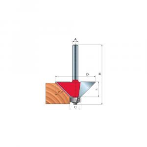 Frez do fazowania x 31 x 9,50 x 52,3 x 6 Z2 α=45° FREUD 40-10506P