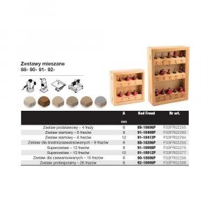 Zestaw podstawowy – 4 frezy x x x x Z FREUD 88-10606P