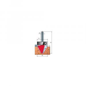 Frez do liter x 25,40 x 19 x 51,05 x 8 Z2 α=60° FREUD 20-17208P