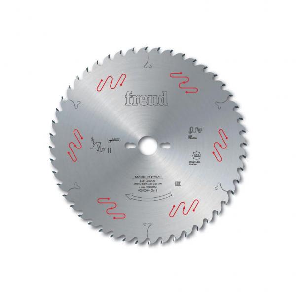 Piła Saw blades with rounded teeth sides to cut solid wood - 350 x 3,2 / 2,2 x 30 mm Z60 FREUD LU1G