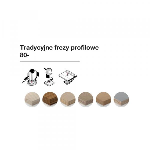 Frez tradycyjny profilowy x 22,20 x 14,30 x 57,1 x 8 Z2 FREUD 80-10208P