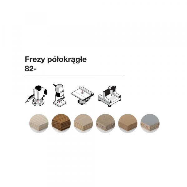 Frez półokrągły x 22 x 19,50 x 51,5 x 6,35 Z2 FREUD 82-10425P
