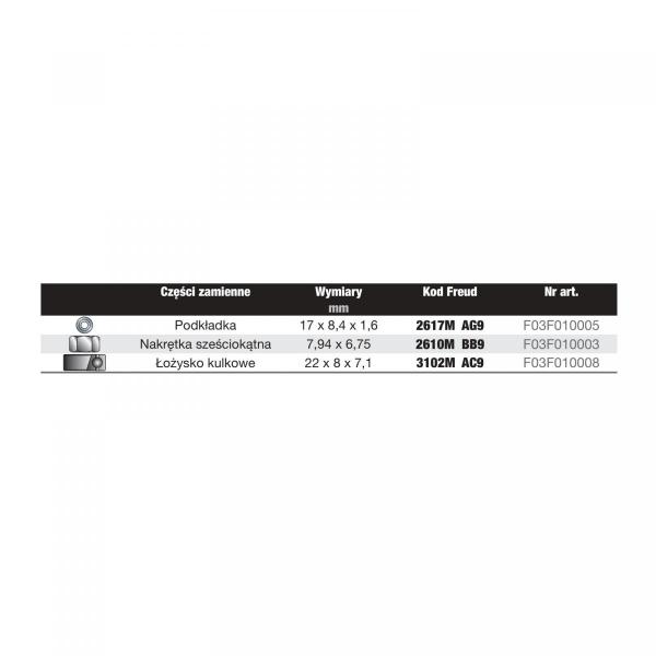 Frezy skrzydełkowe szczelinowe x 50,80 x 2 x 60,3 x 6 Z3 FREUD 63-10406P