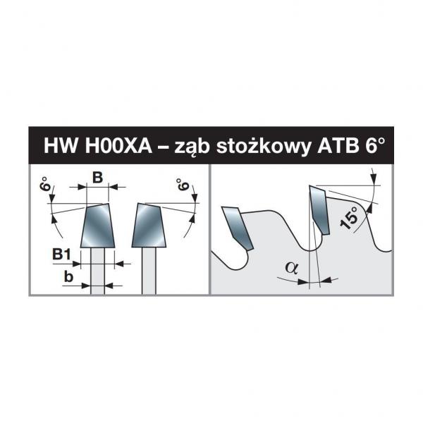 Piła podcinająca z zębem stożkowym - 80 x 3,1 - 4,3 / 2,2 x 20 mm Z12 FREUD LI25M