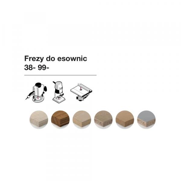 Frez do esownic x 31,80 x 12,20 x 53,9 x 8 Z2 FREUD 38-20208P