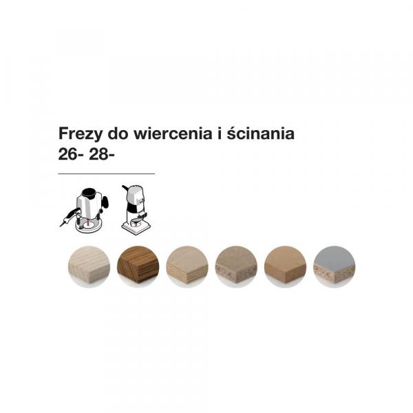Frez do wiercenia i ścinania x 8 x 19 x 75,0 x 8 Z1 FREUD 26-10008P