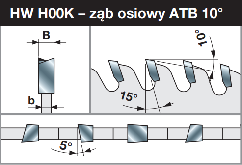 Piła z cienkim rzazem do plastiku i pleksiglasu - kąt osiowy - 230 x 2,2 / 1,6 x 25,4 mm Z100 FREUD LU4B