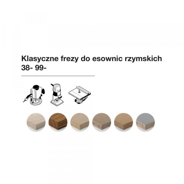 Frez klasyczny do esownic rzymskich x 31,75 x 15 x 56,7 x 6,35 Z2 FREUD 38-40225P