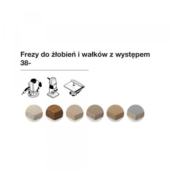 Frez do żłobień i wałków z występem x 36,70 x 16,50 x 58,7 x 8 Z2 FREUD 38-80208P