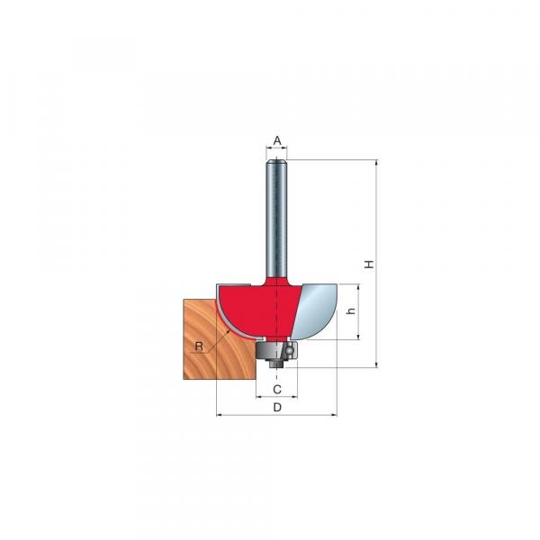 Frez do żłobień x 31,75 x 12,70 x 55,2 x 6,35 Z2 FREUD 30-10425P