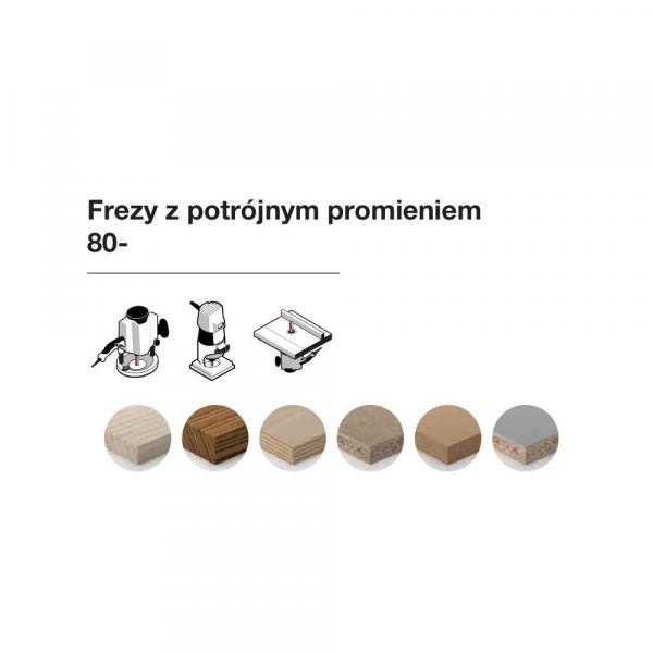 Frez potrójny profilowy x 22,20 x 27,40 x 70,9 x 8 Z2 FREUD 80-55208P