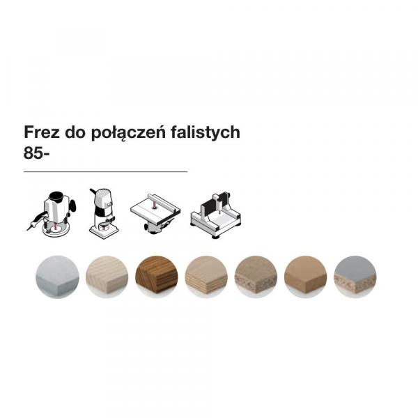 Frez do połączeń falistych x 16 x 51,30 x 88,0 x 12 Z2 FREUD 85-03312P