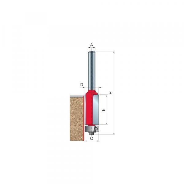 Frez do ścinania x 12,70 x 40 x 84,0 x 8 Z2 FREUD 42-11508P