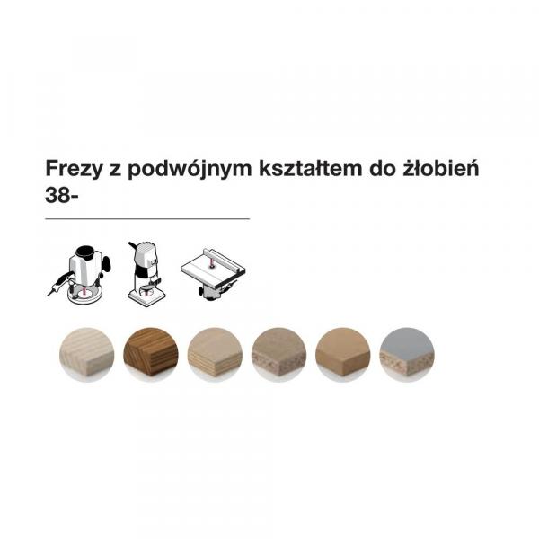 Frez z podwójnym kształtem do żłobień x 32,70 x 15 x 57,2 x 8 Z2 FREUD 38-95008P