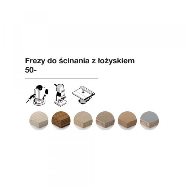 Frez do ścinania z łożyskiem górnym x 15 x 20 x 60,0 x 6 Z2 FREUD 50-10406P