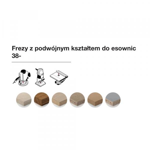 Frez z podwójnym kształtem do esownic x 31,80 x 15 x 56,2 x 6 Z2 FREUD 38-45206P