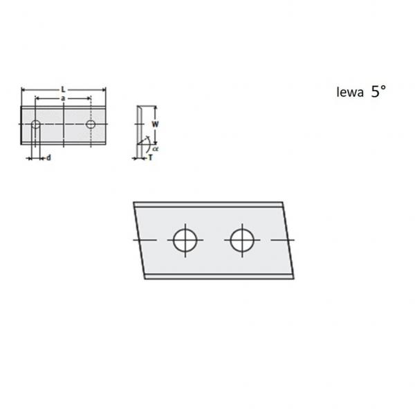 Nóż 30 x 12 x 1,5 K-KCR08