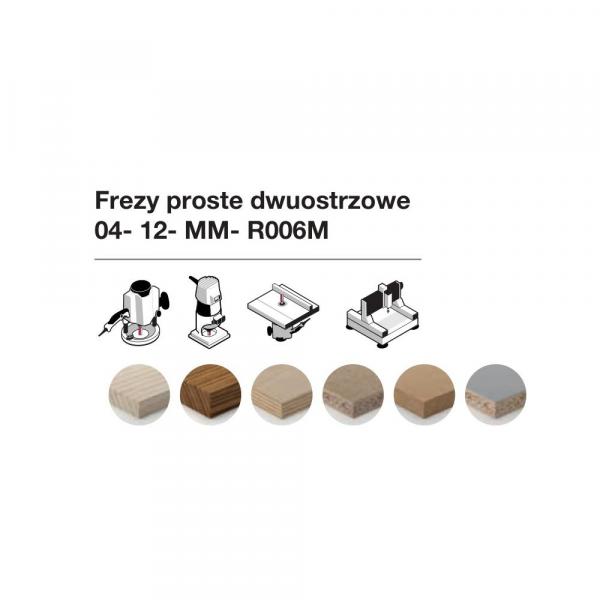 Frez dwuostrzowy do obróbki prostej x 16 x 19 x 51,0 x 6 Z2 FREUD 04-14906P