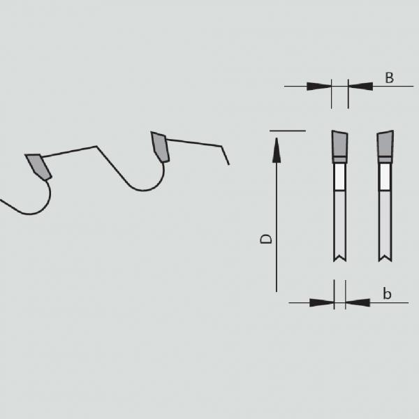 Piła STEHLE LAMELLO 102 x 3,85 / 3 x 22 Z 12