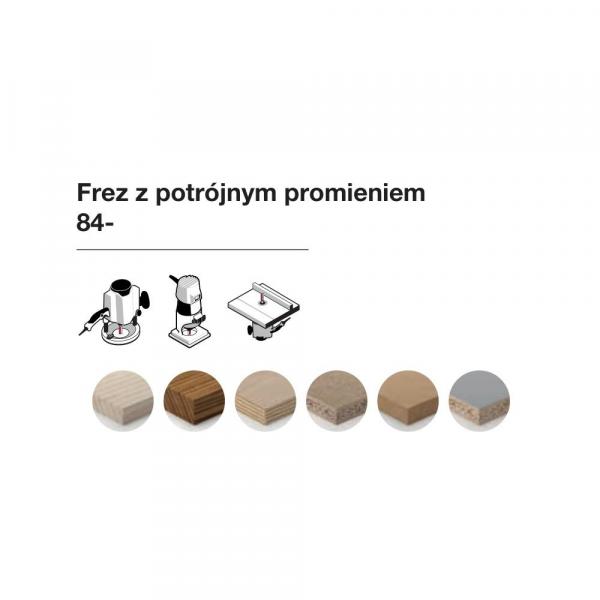 Frez z potrójnym promieniem x 22,24 x 27,40 x 76,9 x 12 R=1,16 Z2 FREUD 84-12612P